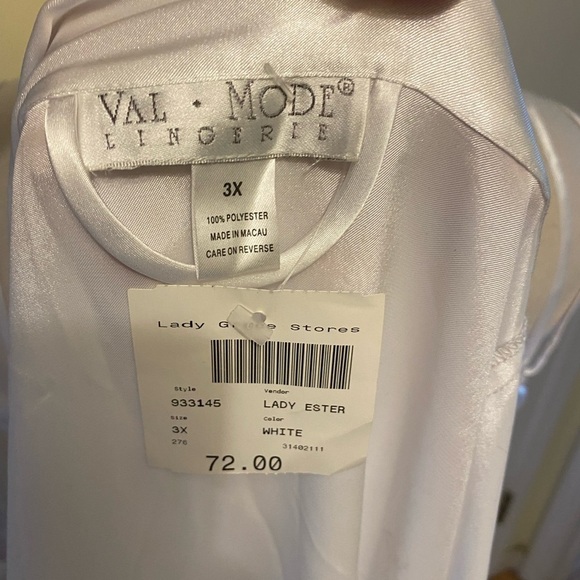 Val mode slip nightgown with matching robe new with tags 3x - Picture 7 of 7